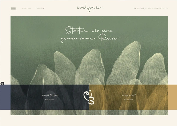 Visual der Website evelyne - Coaching